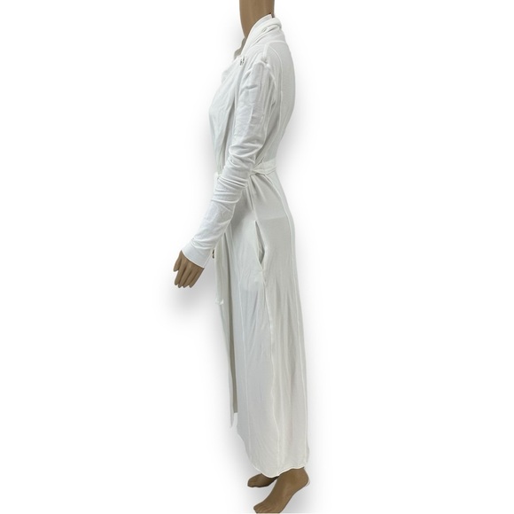 Lunya The Robe Stretch Pima Cotton & Modal Rob White Long Size XS / S Small - Picture 7 of 13